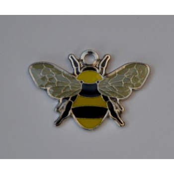 Bee Bee Keeping Enamel Charm