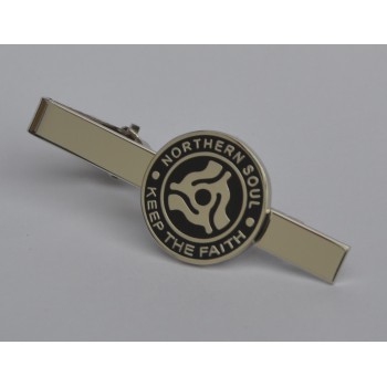 Black Norther Soul Keep The Faith Vinyl Centre Enamel Tie-Pin Black Norther Soul Keep The Faith Vinyl Centre Enamel Tie-Pin