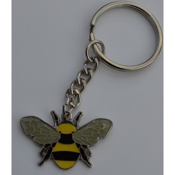 Bee Honey Bee Bee Keeping Enamel Keyring