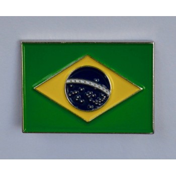 Brazilian Flag Quality Enamel Pin Badge