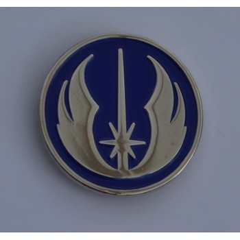 Star Wars Style Blue and Silver Jedi order Pin Badge