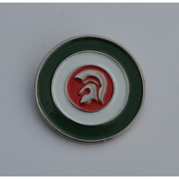 Trojan Helmet Italy Target Enamel Pin Badge
