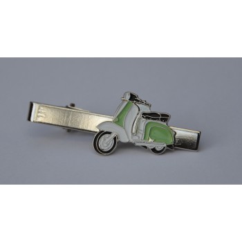 Pale Green and White Lambretta Tie-Pin
