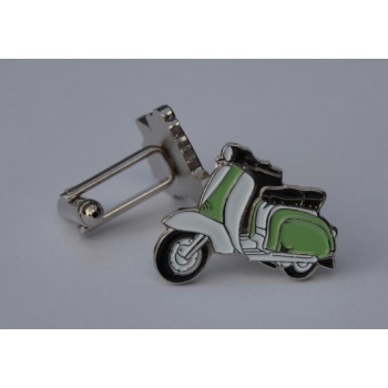 Pale Green and White Lambretta Cufflinks