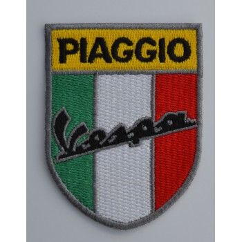 Vespa Piaggio Italian Shield Embroidered Patch