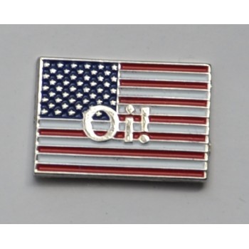 USA Flag Oi Skinhead Badge Pin Badge