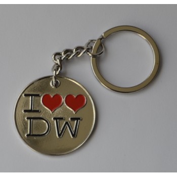 Dr Who Style Whovian Doctor's Two Hearts Keyring