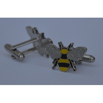 Bee Honey Bee Bee Keeping Quality Enamel Cufflinks