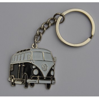 Black and White Split-Screen Campervan Keyring Black and White Split-Screen Campervan Keyring