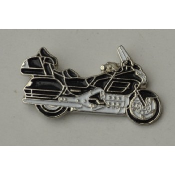 Black Goldwing Touring Motorcycle Pin Badge