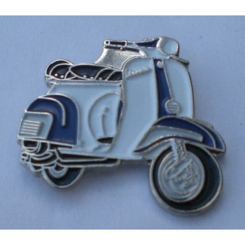 Blue and White Vespa Pin Badge