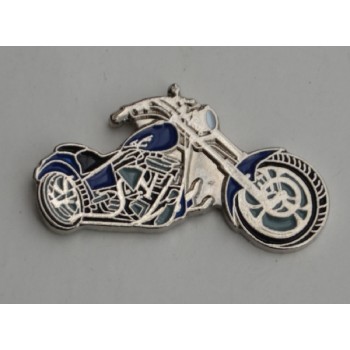 Blue Chopper Pin Badge