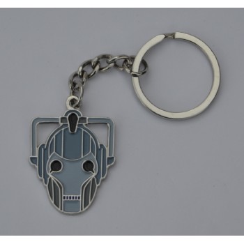 Doctor Who Style Whovian Cyberman Mask Keyring