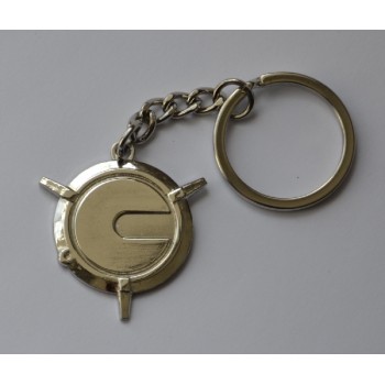 Dr Who Style Whovian CYBUS Industries Logo Keyring