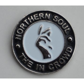 Black Northern Soul The In Crowd Pin Badge