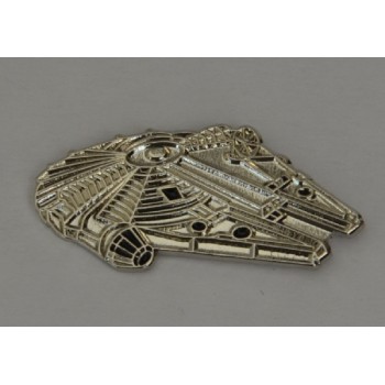 Star Wars Millenium Falcon Quality Chrome and Enamel Pin Badge