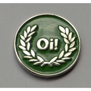 Green Oi Skinhead Pin Badge