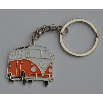 Orange and White Split-Screen Campervan Keyring Orange and White Split-Screen Campervan Keyring