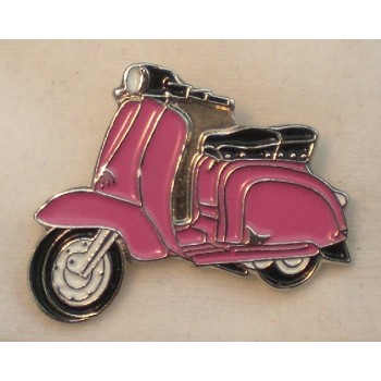 Pink Lambretta Pin Badge