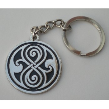 Doctor Who Style Whovian Seal of Rassilon Keyring