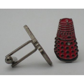 Doctor Who Style Whovian Red Dalek Cufflinks
