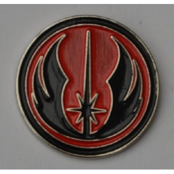 Star Wars Red and Black Jedi Order Emblem Enamel Pin Badge