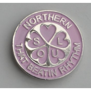 Pink Northern Soul That Beatin Rhythm Pin Badge Pink Northern Soul That Beatin Rhythm Pin Badge