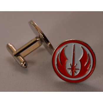 Star Wars Red and White Jedi Order Enamel Cufflinks