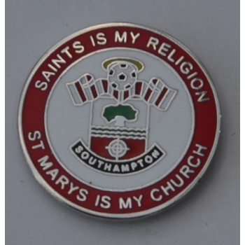 Southampton FC -Saints is my religion- Enamel Pin Badge Southampton FC -Saints is my religion- Enamel Pin Badge
