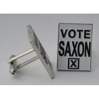 Doctor Who Style Whovian Vote Saxon Cufflinks