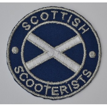 Scottish Scooterists Sew On or Iron On Patch