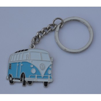 Sky Blue Split-Screen Campervan Quality Enamel Keyring