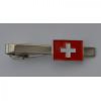 Swiss Flag Quality Enamel Tie-Pin
