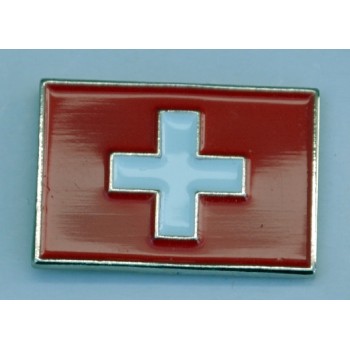 Swiss Flag Quality Enamel Pin Badge