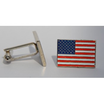 USA Flag Enamel Cufflinks