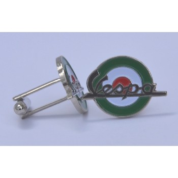 Vespa Italian Target Quality Enamel Cufflinks