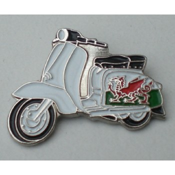 Welsh Flag Special Lambretta Pin Badge