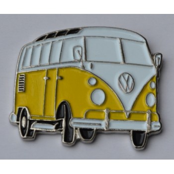 Yellow Split-Screen Campervan Enamel Pin Badge Yellow Split-Screen Campervan Enamel Pin Badge