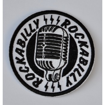 White Rockabilly Patch