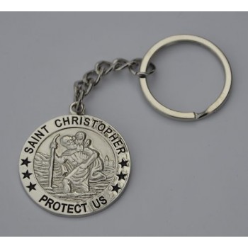 Double Sided St Christopher Keyring