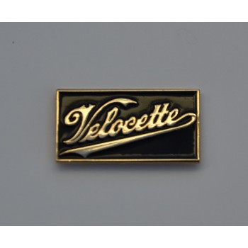 Velocette Gold Plate and Enamel Pin Badge