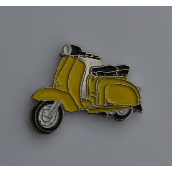 Yellow Lambretta Enamel Pin Badge